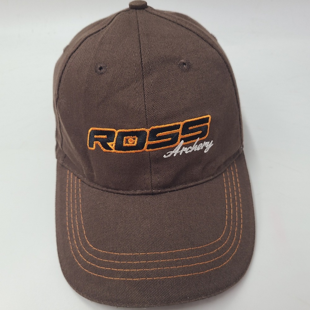 Ross Archery Hat Adjustable (Fits Small) Brown Orange Crave Feed Appetite Hunt
